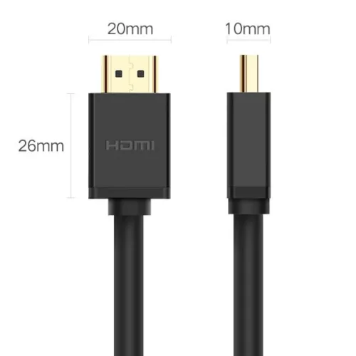 Ugreen HDMI kábel 4K 60Hz 3D 1m fekete (HD104 10106)-6957303811069 9 kép