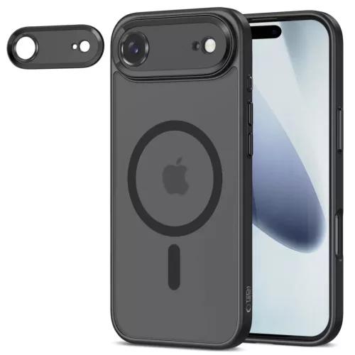 iPhone 17 Air Tech-protect Magcam Magsafe Matt Fekete tok-5906302330065 2 kép