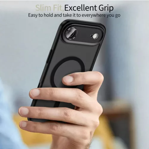 iPhone 17 Air Tech-protect Magcam Magsafe Matt Fekete tok-5906302330065 5 kép
