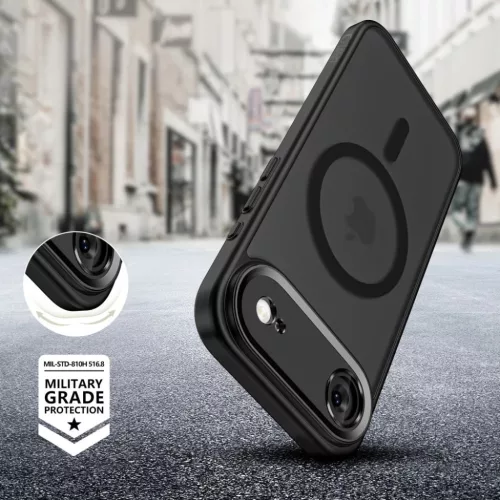 iPhone 17 Air Tech-protect Magcam Magsafe Matt Fekete tok-5906302330065 6 kép