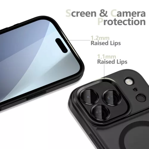 iPhone 17 Pro Max Tech-protect Magcam Magsafe Matte Black tok-5906302330089 4 kép