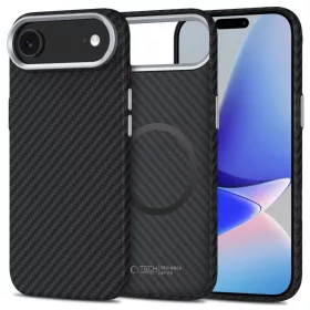   iPhone 17 Air Tech-protect Ion Carbon MagSafe tok fekete/ezüst