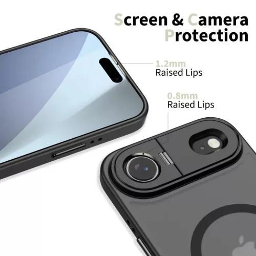 iPhone 17 Air Tech-protect Magstand Magsafe, matt fekete tok-5906302330508 3 kép