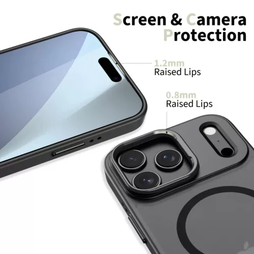 iPhone 17 Pro Max Tech-Protect Magstand Magsafe Fekete tok-5906302330522 3 kép