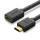 Ugreen HDMI (aljzat) - HDMI (csatlakozó) hosszabbító / toldó kábel 4K 10,2 Gbps 340Mhz 1m fekete (HD107 10141)