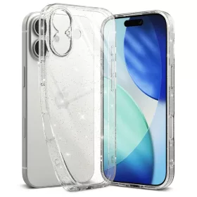 iPhone 17 Ringke Glitter Clear tok