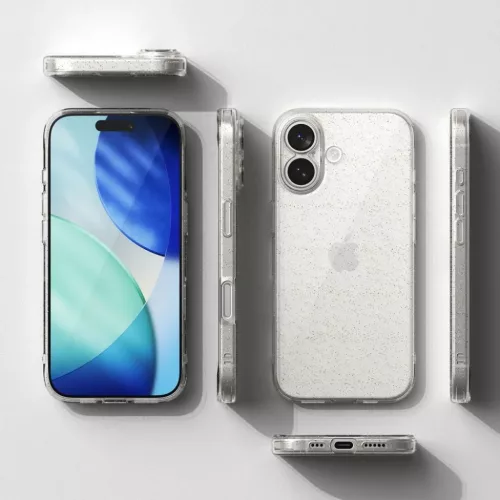 iPhone 17 Ringke Glitter Clear tok-8800328811652 5 kép