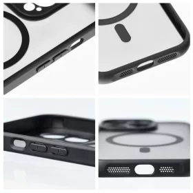 iPhone 17 FULL MATTE MAG tok kompatibilis MagSafe technológiával fek-5903396405204 2 kép