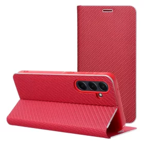 Samsung Galaxy A50 LUNA Book Carbon piros tok-5903396321368 2 kép