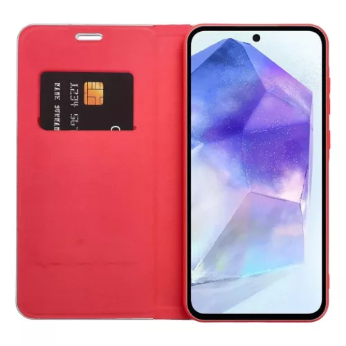 Samsung Galaxy A50 LUNA Book Carbon piros tok-5903396321368 4 kép