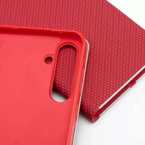 Samsung Galaxy A50 LUNA Book Carbon piros tok-5903396321368 7 kép