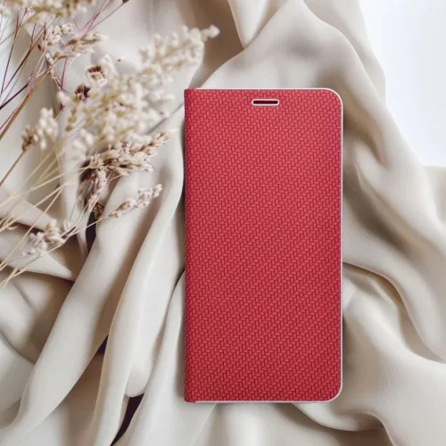 Samsung Galaxy A50 LUNA Book Carbon piros tok-5903396321368 10 kép