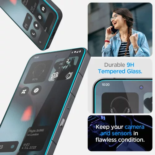  Nothing Phone 3 Átlátszó Spigen Glas.tr ”ez Fit” Edzett üveg -8800283312973 10 kép