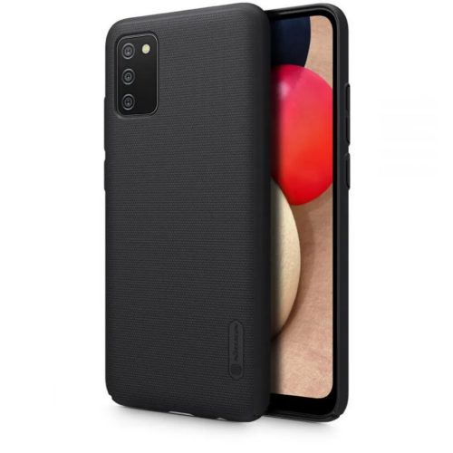 Nillkin Super Frosted Shield tok Samsung A02S fekete-6902048211872 1 kép