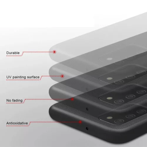 Nillkin Super Frosted Shield tok Samsung A02S fekete-6902048211872 6 kép