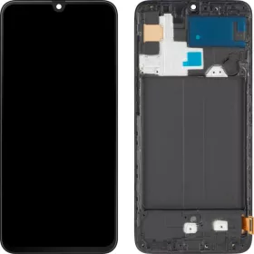 LCD Kijelzőmodul MP Samsung Galaxy A70 A705, Utángyártott, Fekete-0641956273034 1 kép