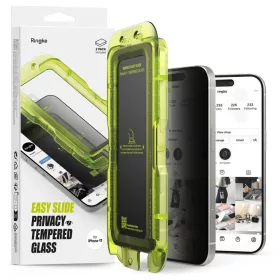 iPhone 17 Ringke Easy Slide privatizáló üvegfólia 2-pack