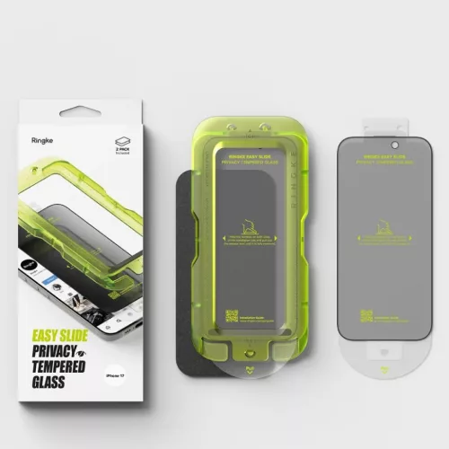 iPhone 17 Ringke Easy Slide privatizáló üvegfólia 2-pack-8800328811881 6 kép