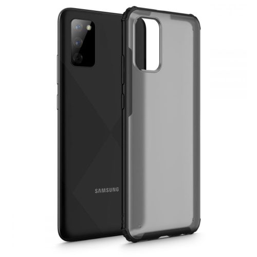TECH-PROTECT Hybridshell Samsung A02S Fagyos Fekete tok-6216990209581 12 kép