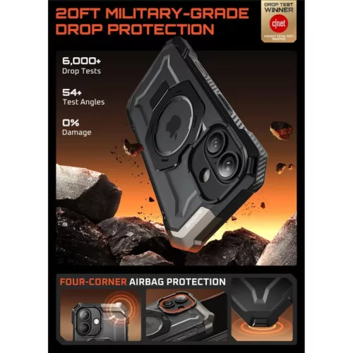 iPhone 17 Supcase Ub Grip Mag Magsafe Fekete tok-843439159167 3 kép