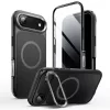 iPhone 17 Air Supcase Iblsn Ares Flip Mag Magsafe tok Fekete