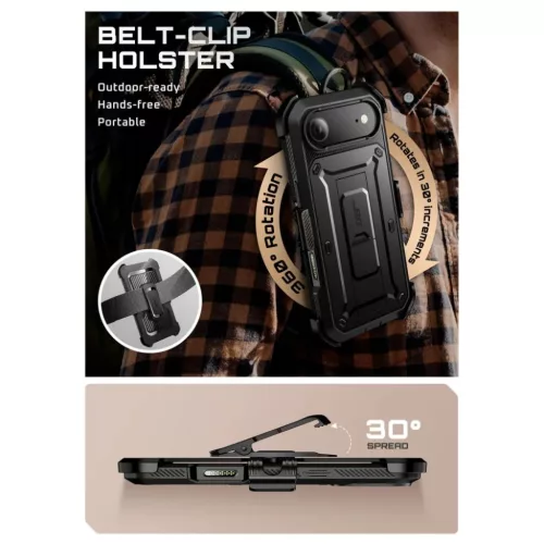 iPhone 17 Air tok Supcase Unicorn Beetle Pro Fekete-843439159310 4 kép
