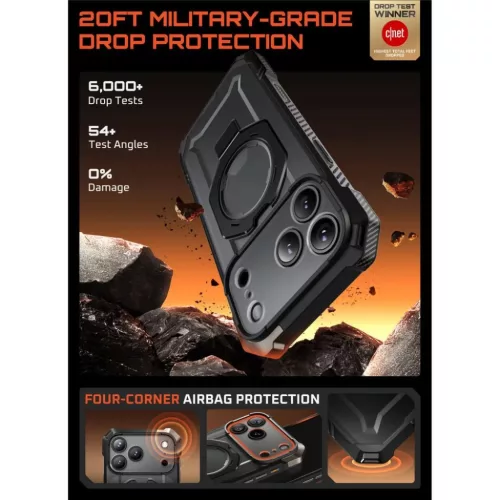iPhone 17 Pro Max Supcase Ub Grip Mag Magsafe tok Fekete-843439159396 3 kép