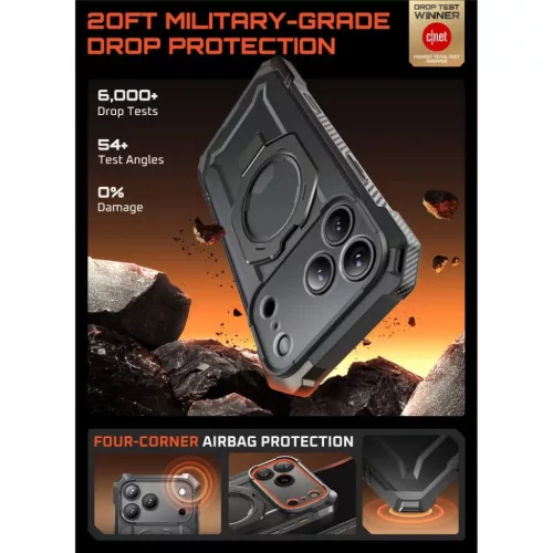 iPhone 17 Pro Max Supcase UB Grip Mag Magsafe szürke tok-843439159419 3 kép