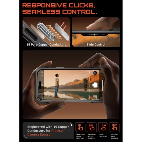 iPhone 17 Pro Max Supcase UB Grip Mag Magsafe szürke tok-843439159419 6 kép