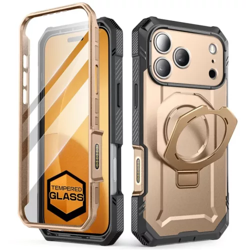 iPhone 17 Pro Max Supcase Ub Grip Pro Mag Magsafe tok Sivatagi Arany-843439159440 2 kép