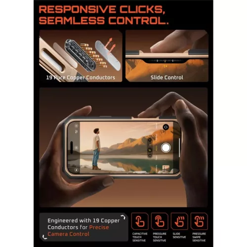 iPhone 17 Pro Max Supcase Ub Grip Pro Mag Magsafe tok Sivatagi Arany-843439159440 6 kép