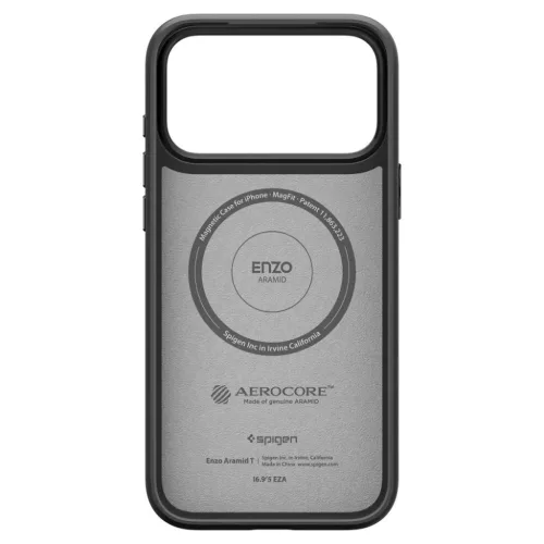 iPhone 17 Pro Max Spigen Enzo Aramid T Magsafe Fekete tok-8800283310351 4 kép