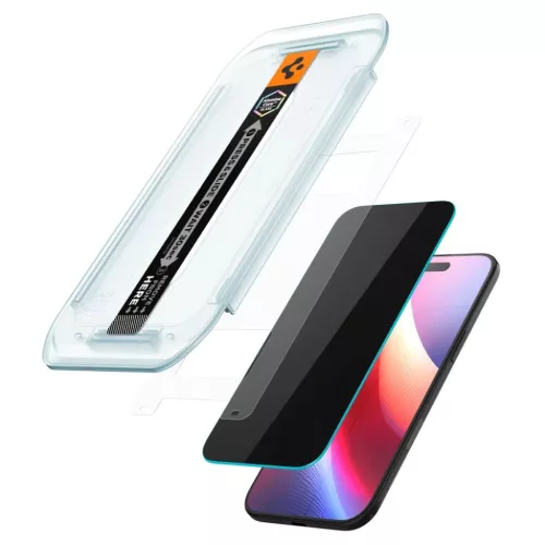 iPhone 17 Air Spigen Glas.tr "Ez Fit" 2-pack privát üvegfólia-8800283309928 3 kép
