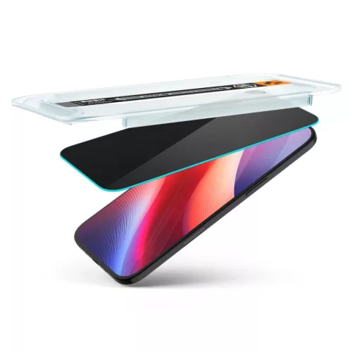 iPhone 17 Air Spigen Glas.tr "Ez Fit" 2-pack privát üvegfólia-8800283309928 6 kép
