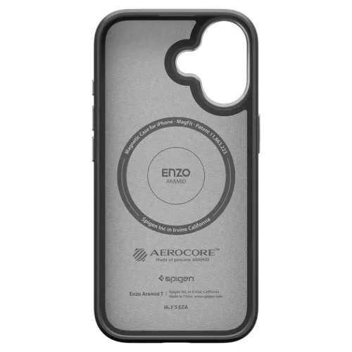 iPhone 17 Spigen Enzo Aramid "T" Magsafe Fekete/Ezüst tok-8800283311181 4 kép