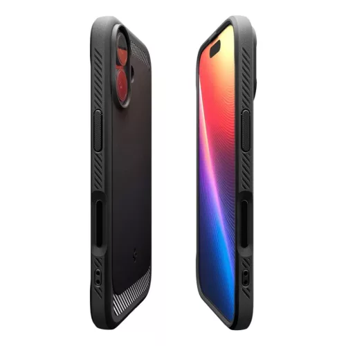 iPhone 17 Spigen Rugged Armor Mag Magsafe matt fekete tok-8800283314991 3 kép