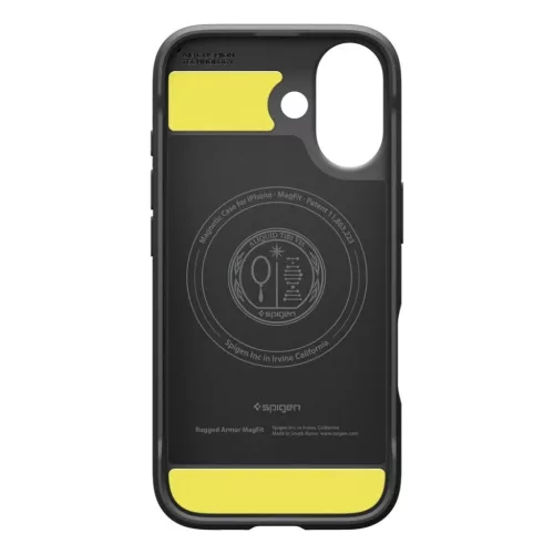 iPhone 17 Spigen Rugged Armor Mag Magsafe matt fekete tok-8800283314991 7 kép