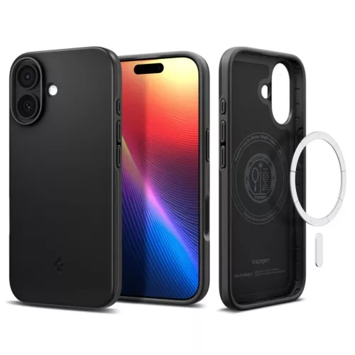 iPhone 17 Spigen Thin Fit Mag Magsafe Fekete tok-8800283315059 5 kép