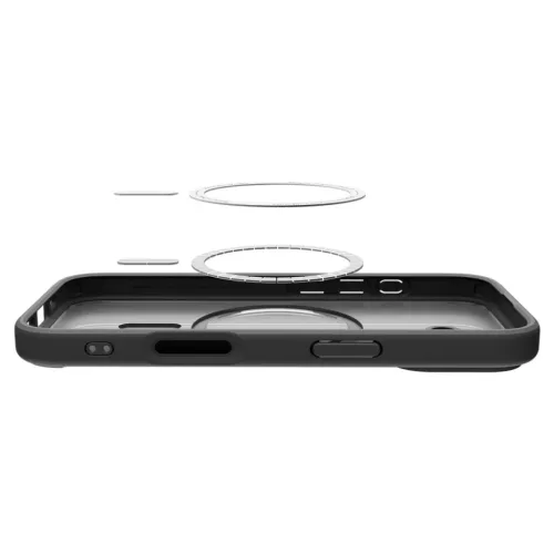iPhone 17 Spigen Ultra Hybrid Mag Magsafe tok Fagyos Fekete-8800283315158 2 kép