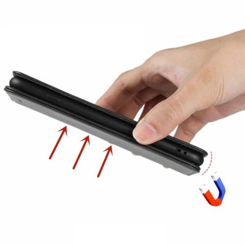 Honor Magic 7 Lite mágneses PU bőr fliptok kártyatartóval pánt n�- 3 kép