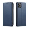 iPhone 17 Pro Max mágneses PU bőr fliptok kártyatartóval pánt nélküli kék Alphajack