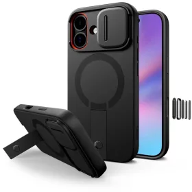 iPhone 17 Tech-protect Kevlar Aura Magsafe tok Fekete