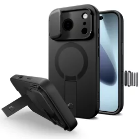 iPhone 17 Pro Tech-protect Kevlar Aura Magsafe fekete tok