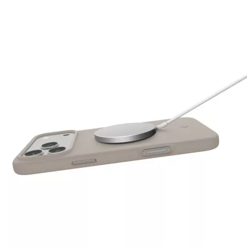 iPhone 17 Pro Max Spigen Silicone Fit Mag Magsafe tok Kőszürke-8800283314045 7 kép