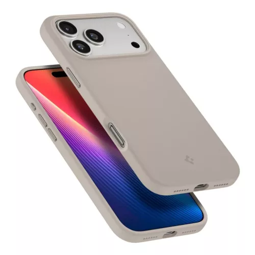 iPhone 17 Pro Max Spigen Silicone Fit Mag Magsafe tok Kőszürke-8800283314045 8 kép