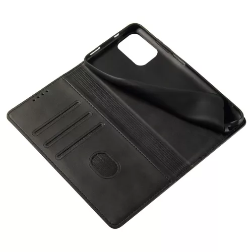 iPhone 17 AIR mágneses PU bőr fliptok kártyatartóval pánt nélkü- 3 kép