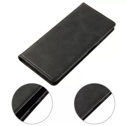 iPhone 17 AIR mágneses PU bőr fliptok kártyatartóval pánt nélkü- 4 kép