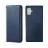 iPhone 17 mágneses PU bőr fliptok kártyatartóval pánt nélküli kék Alphajack