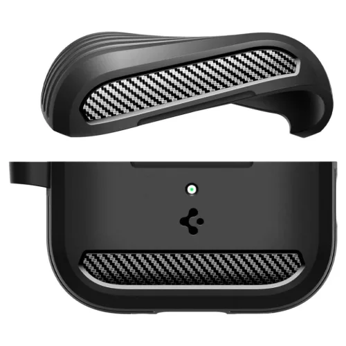 Apple AirPods Pro 3 Spigen Rugged Armor Matt Fekete tok-8800283309607 4 kép