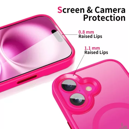 iPhone 16 Tech-protect Magmat Magsafe tok Ragyogó Rózsaszín-5906302319053 2 kép